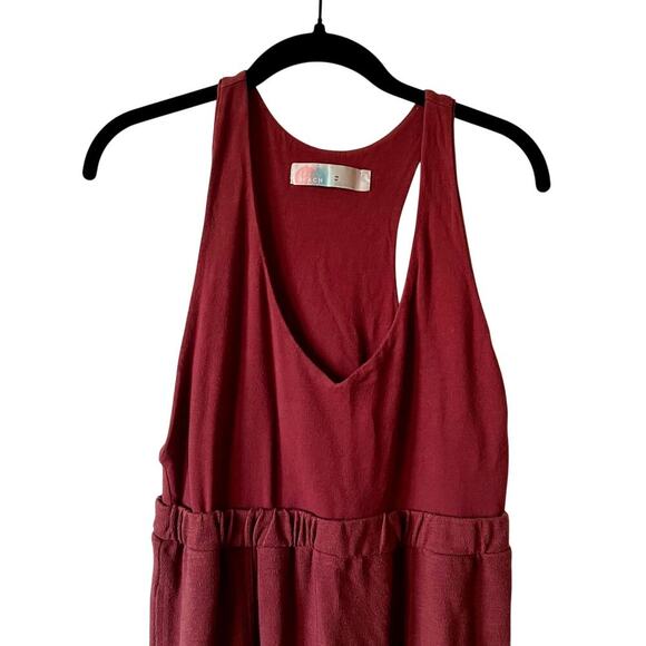 Free People | FP Beach Kyle One Piece Jumpsuit Romper Burgundy Size M - Picture 2 of 7